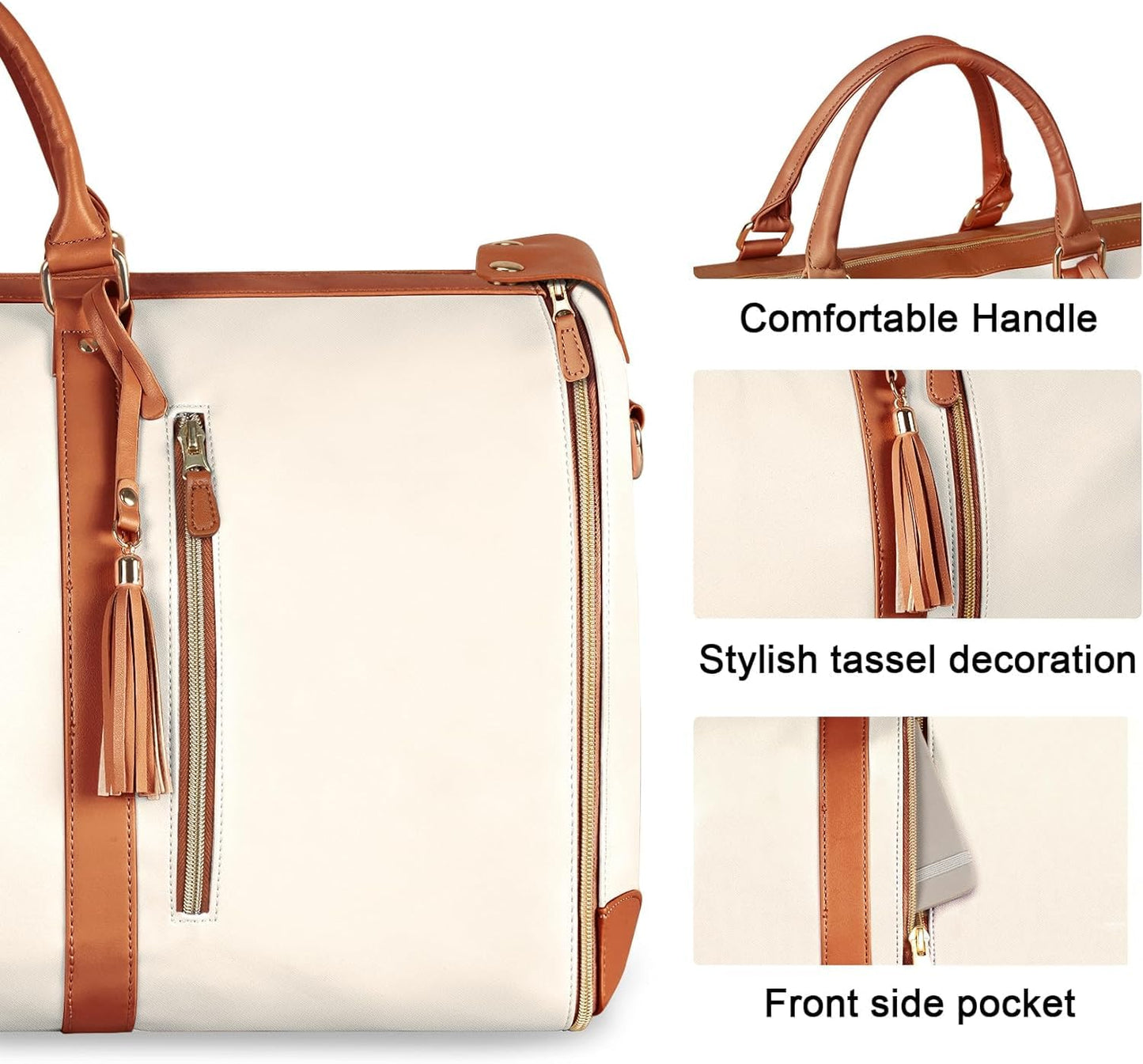 Convertible Duffle Bag - Beige